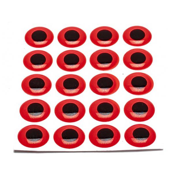 Pike Monkey Glowing Fluo Red Epoxy Eyes